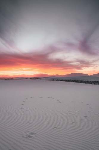 outdoors white desert during golden hour white sands national monument